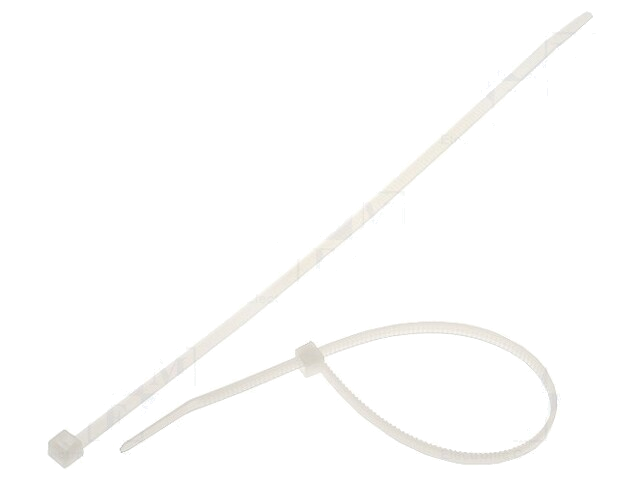 Kabelbinder; L: 190mm; W: 3,5mm; polyamide; 135N; natuurlijk; T Kabelbinder; L: 190mm; W: 3,5mm; polyamide; 135N; natuurlijk; T
